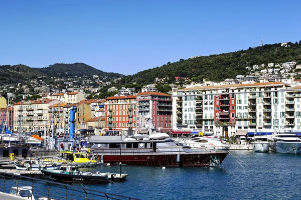 Port lympia i nice, Frankrike — Stockfoto