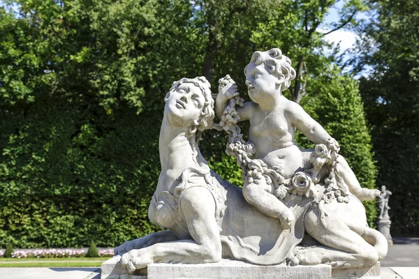 Garden Sculptures in the Wilanow park in Warsaw Stock Photo