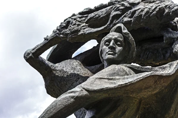 肖邦在波兰华沙瓦津基纪念碑 — 图库照片
