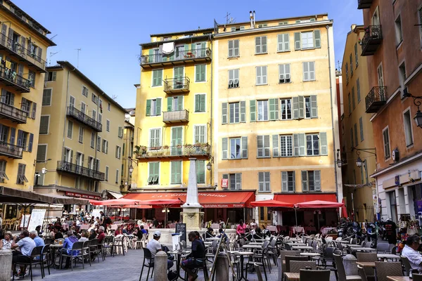 Cityscape of Nice, Place Rossetti, France — Stock Photo, Image