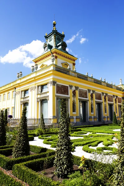 Palácio Real em Varsóvia em Wilanow, Polônia — Fotografia de Stock