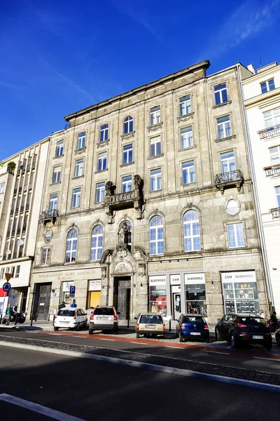 Historisches Stadthaus in Warschau — Stockfoto