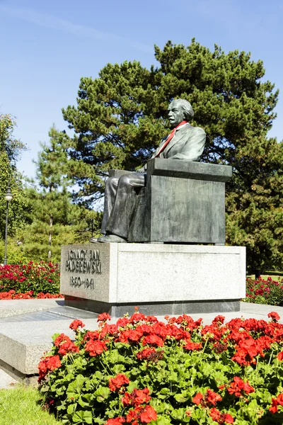 Monumento de Ignacy Jan Paderewski — Fotografia de Stock
