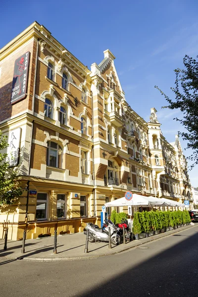 Hyreshus på gatan foksal, Warszawa — Stockfoto