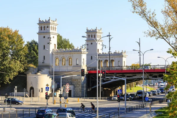 Věže a schody do mostu Poniatowského — Stock fotografie