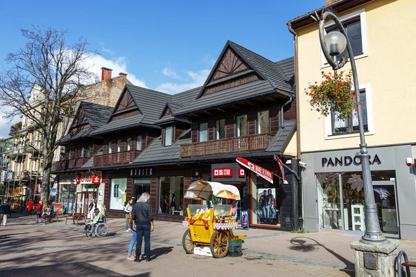 Locali commerciali a Krupowki a Zakopane — Foto Stock