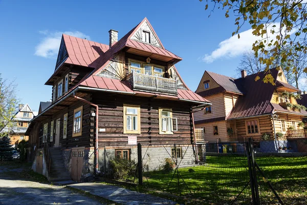 Wooden villa in Zakopane, Poland Royalty Free Stock Photos