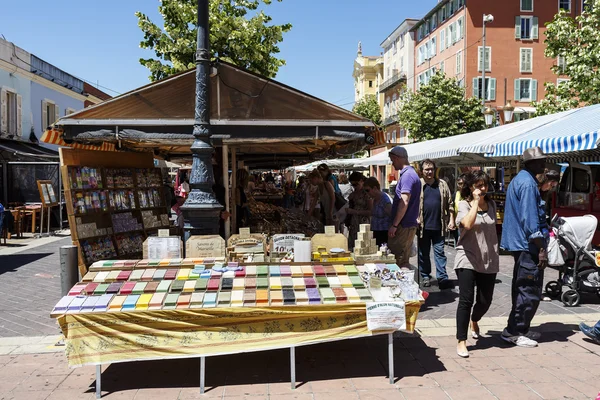 Cours Saleya en Niza en Francia — Foto de Stock