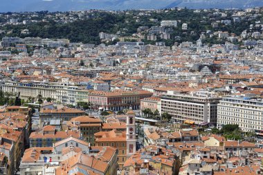 Nice eski şehir, havadan görünümü