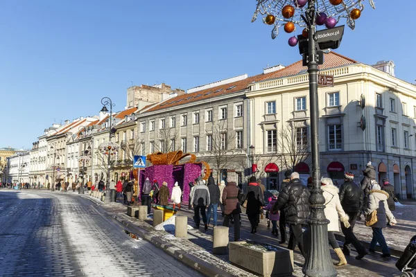 Historycznego Traktu Królewskiego w Warszawie — Zdjęcie stockowe