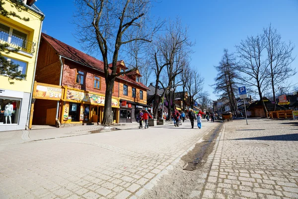 Zakopane'deki Krupowki — Stok fotoğraf