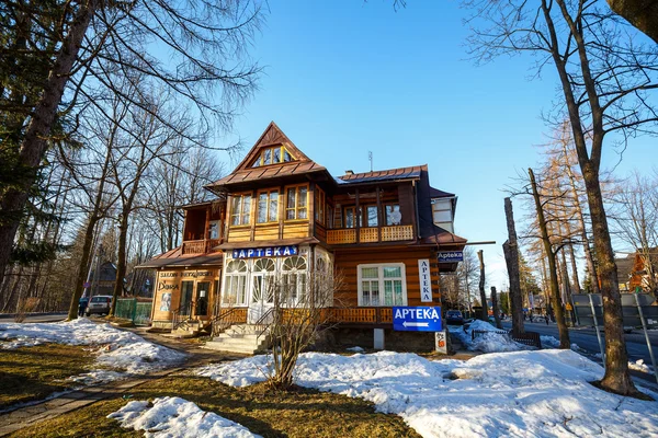 Villa in legno a Zakopane, Polonia — Foto Stock