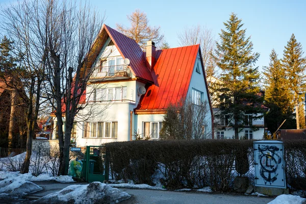 Bakstenen huis in Zakopane — Stockfoto