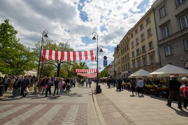 Trakt Krolewski Street, Warsaw — Stock Photo, Image