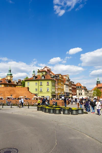 Kamienice na placu zamkowym, Warszawa — Zdjęcie stockowe