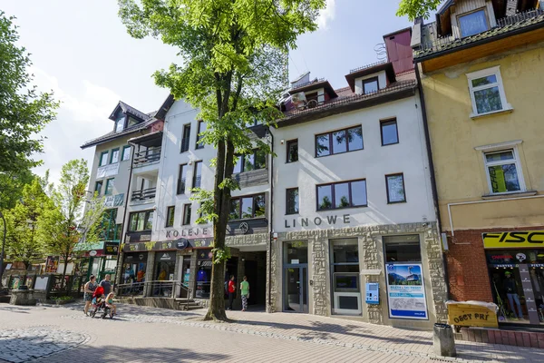 The brick building from the late 20th century — Stockfoto