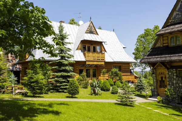 Wooden construction house, Zakopane — Stok fotoğraf