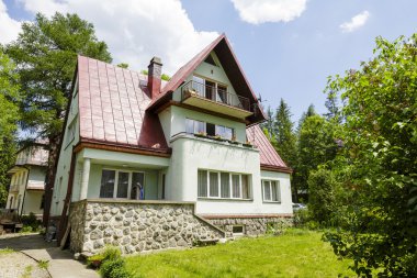 Zakopane, Polonya için tuğla inşa ev