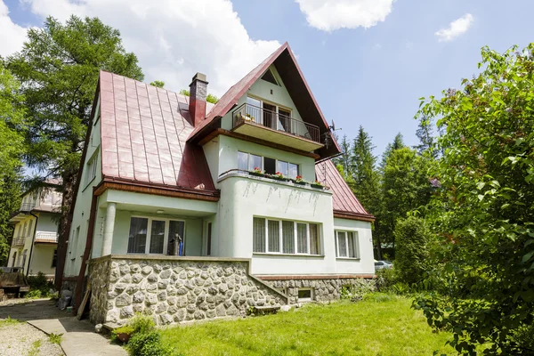 House built of brick in Zakopane, Poland — Stock Photo, Image