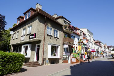 View into the street named St Dubois in Kolobrzeg