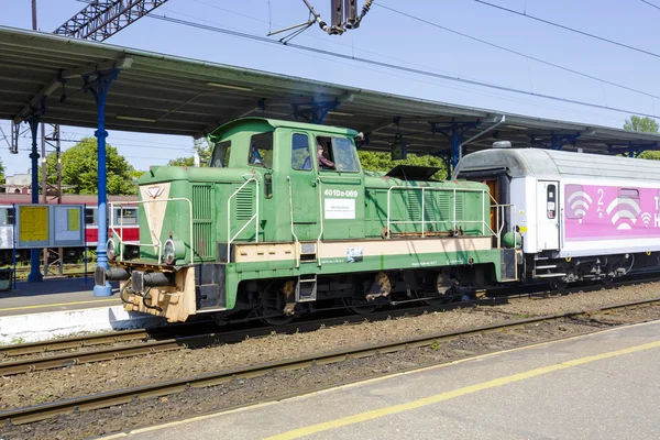 Locomotive type 401Da in Kolobrzeg — 스톡 사진