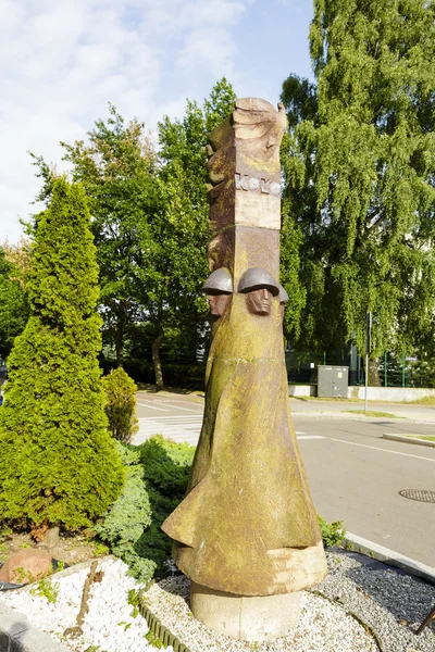 Memorial to Soldier in Kolobrzeg, Poland — ストック写真