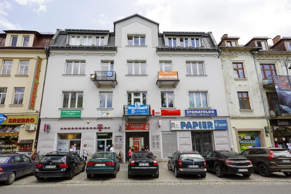 Brick townhouse in Zakopane — Zdjęcie stockowe