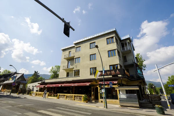 The brick building named Watra in Zakopane — 图库照片