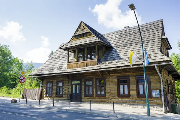 The wooden villa named Giewontowka in Zakopane — Zdjęcie stockowe