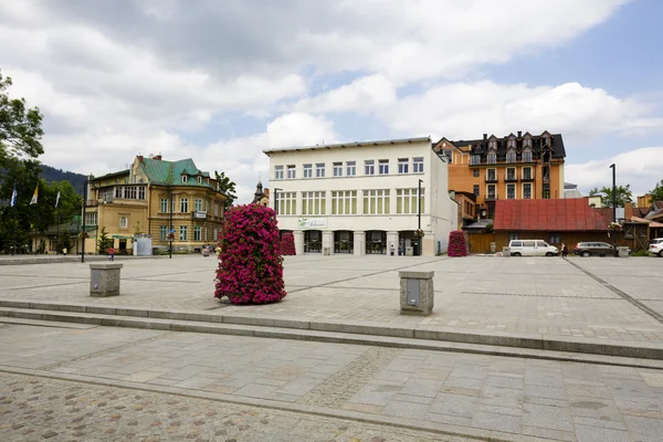 View over the Independence Square in Zakopane — Stock Photo, Image