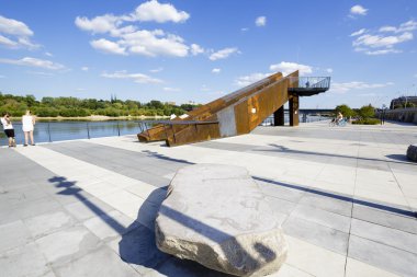 The viewing tower at the bank of the Vistula 