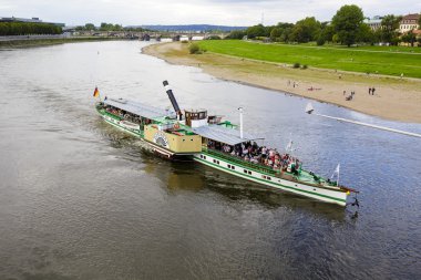 Paddle Steamer named Diesbar on Elbe waters