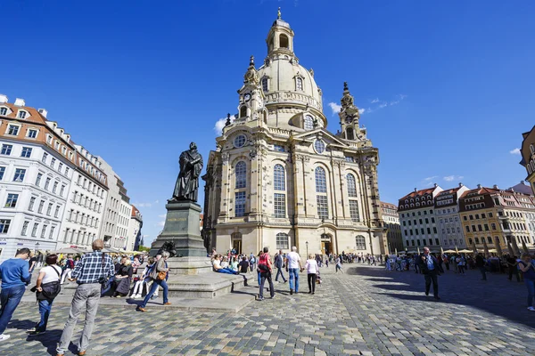 Dresden 'deki Leydimizin Kilisesi — Stok fotoğraf