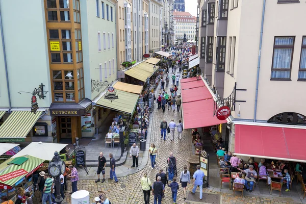 Street Munzgasse in Dresden — Stock Photo, Image