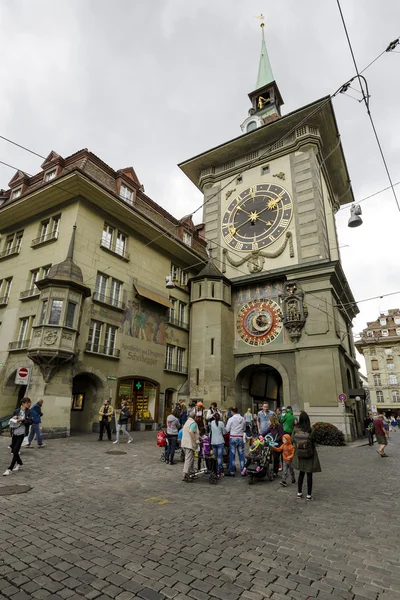 El frente este de la Torre del Reloj en Berna — Foto de Stock