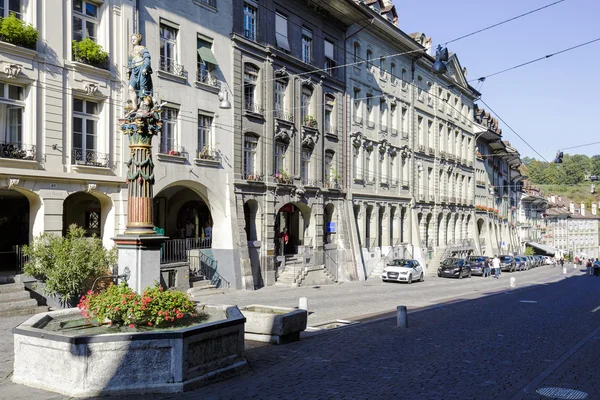 Townhouses at the most visited street in Bern — Stock Photo, Image