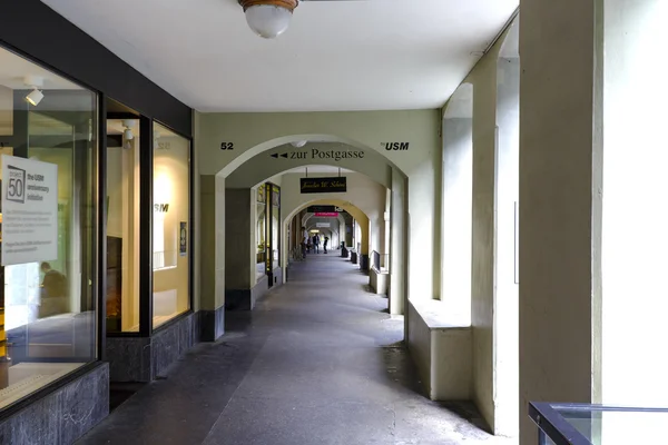 Famous arcades of Bern — Stock Photo, Image