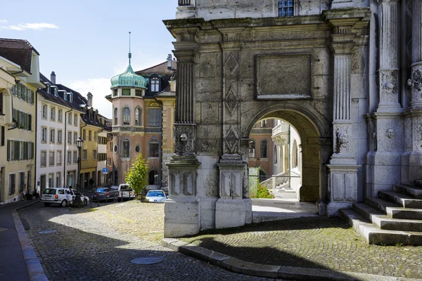 The picturesque corner in Solothurn — Stock Photo, Image