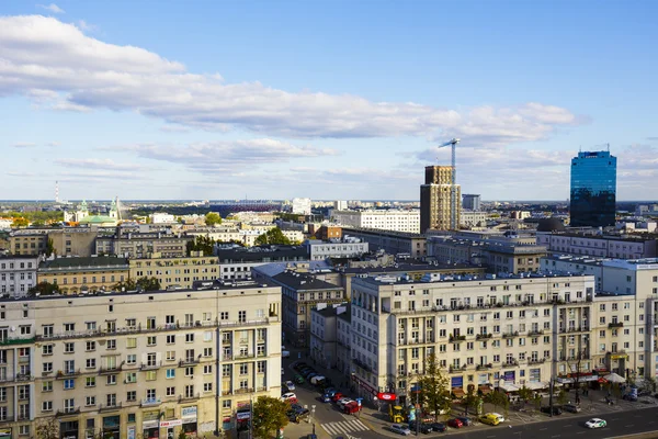 Varşova, Polonya havadan görünümü — Stok fotoğraf