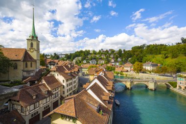 General view along the river Aare in Bern