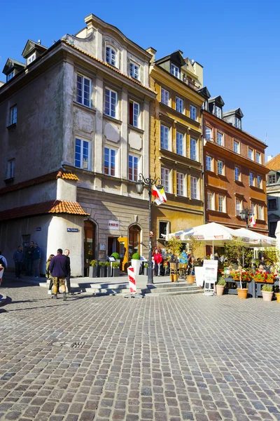 Placu zamkowym stare miasto, Warszawa — Zdjęcie stockowe