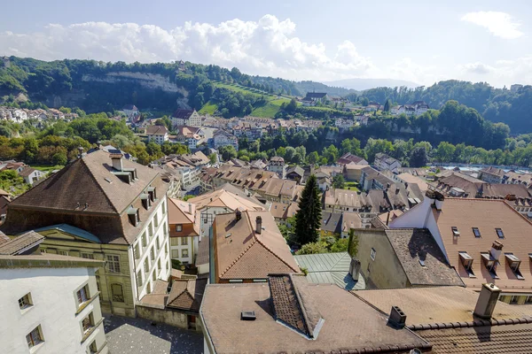 Αεροφωτογραφία του Fribourg και έχει — Φωτογραφία Αρχείου