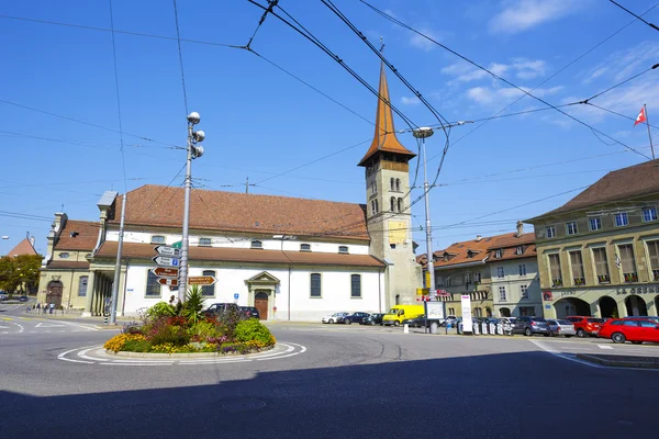 Our Lady Fribourg Bazilikası — Stok fotoğraf