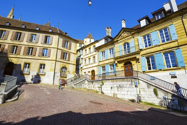 Neuchatel, view of historical buildings — Stock Photo, Image