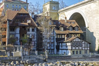 Half-timbered houses in Bern
