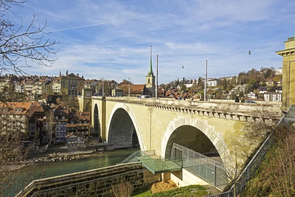 Bern, Nydeggbruecke Bridge over River Aare — Stock Fotó