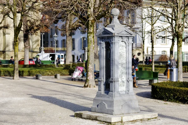 Column indicating constants geographic for Bern — Stock fotografie