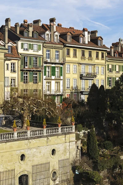 Townhouses in city center of Bern in Switzerland — Stock Photo, Image