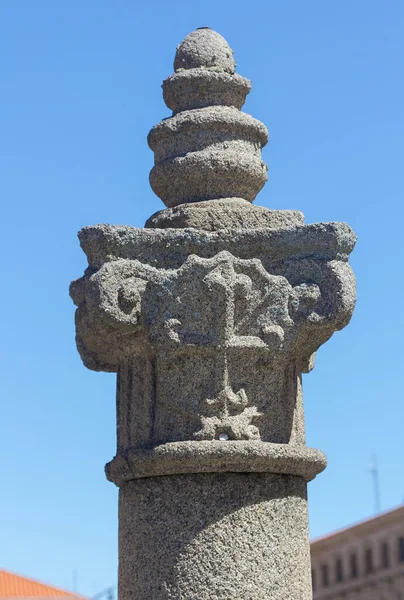 Detail Einer Granitsäule — Stockfoto