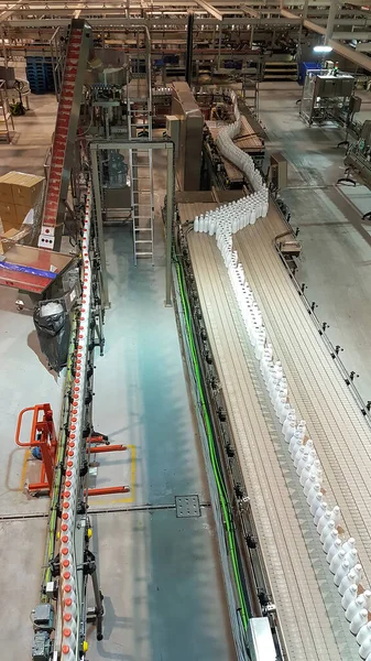 Madrid Espagne 2019 Tuyaux Conduits Aluminium Une Usine Alimentaire — Photo